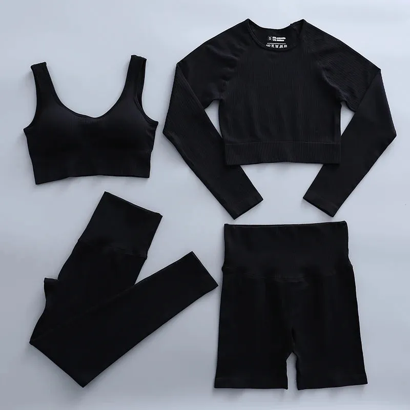 Seamless Women's Sportswear Yoga Sets - Workout Sports Bra, Gym Clothing High Waist Legging, Fitness Women Tracksuit, Athletic Outfits