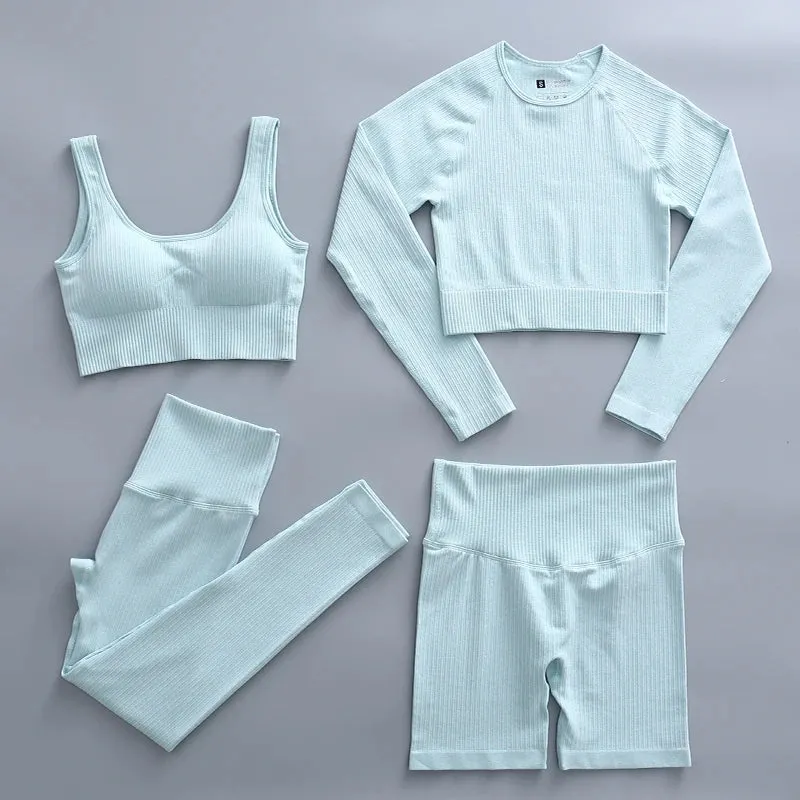 Seamless Women's Sportswear Yoga Sets - Workout Sports Bra, Gym Clothing High Waist Legging, Fitness Women Tracksuit, Athletic Outfits
