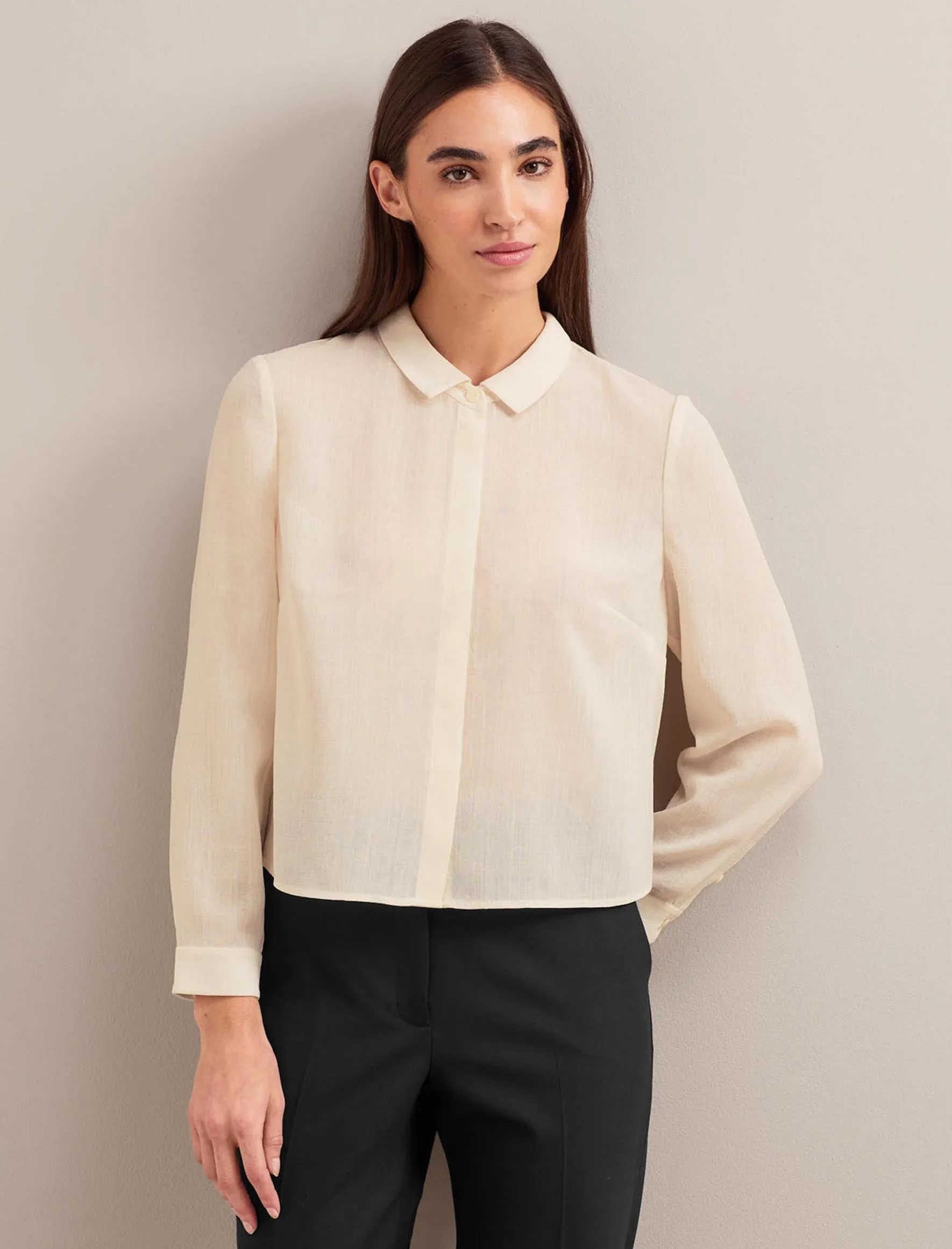Selby Techni Voile Shirt - Cream