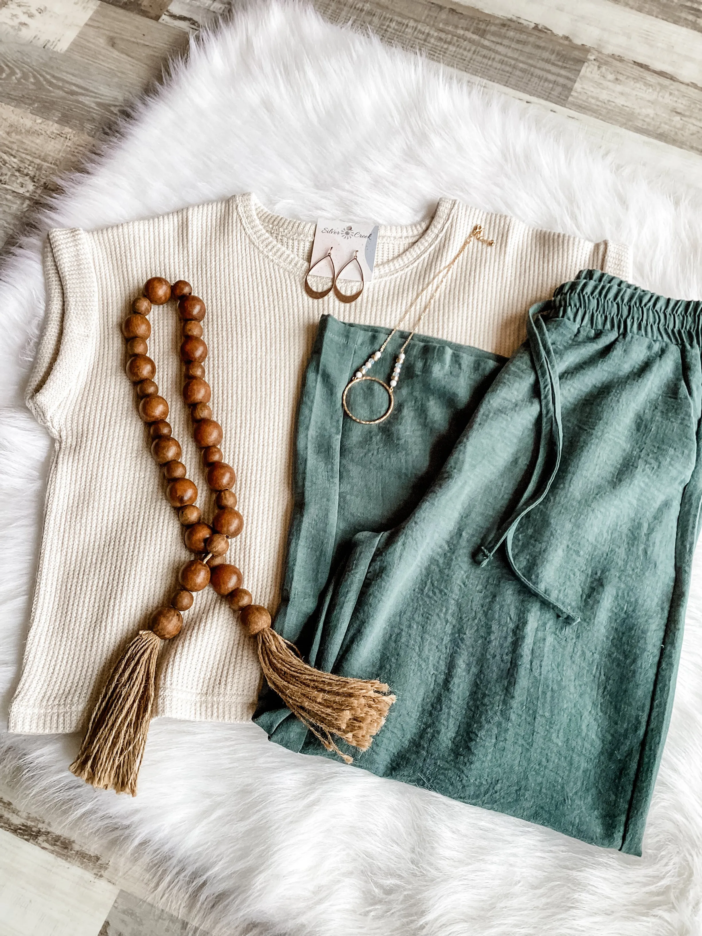 Selena Sand Beige Top