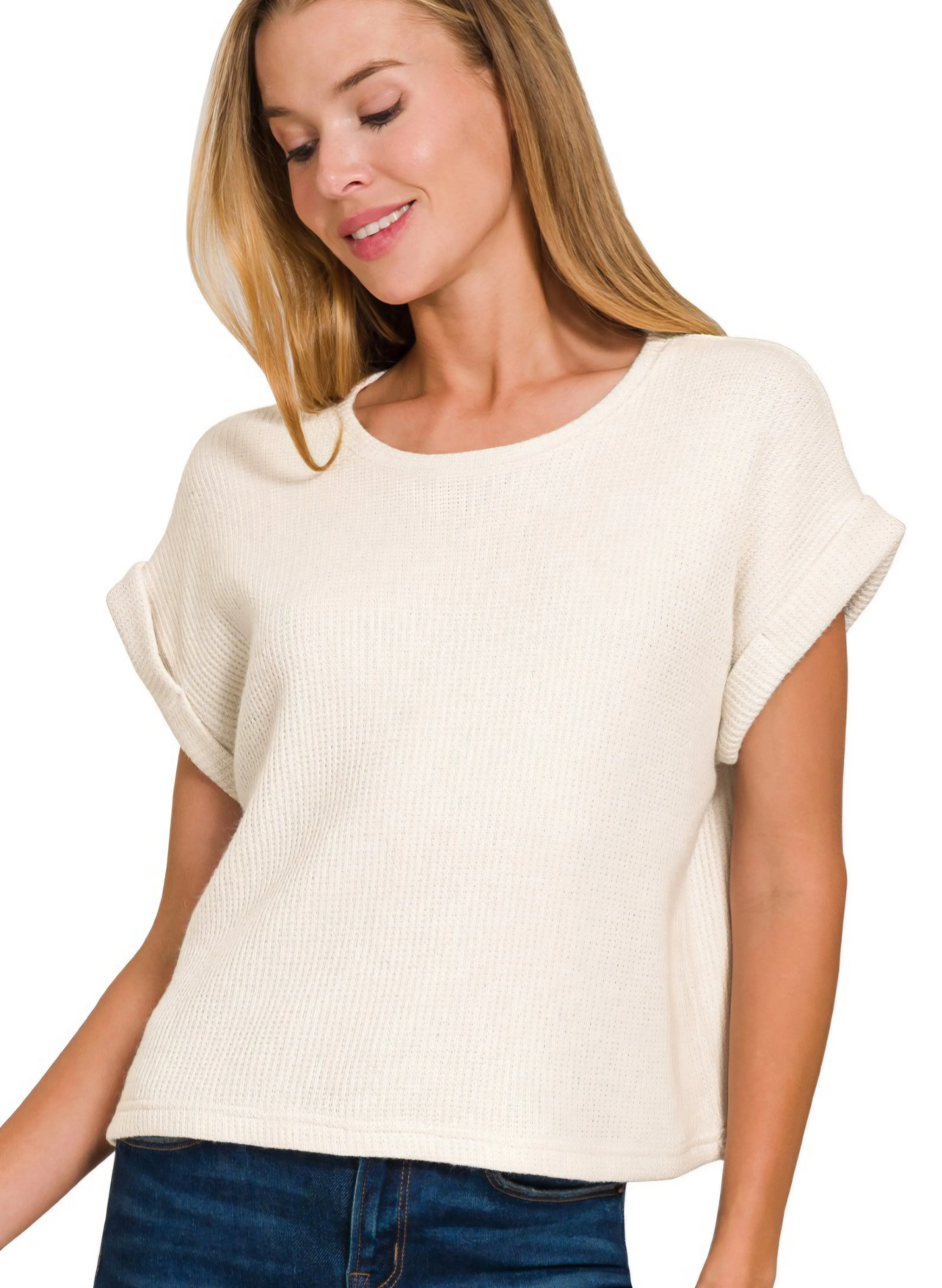 Selena Sand Beige Top