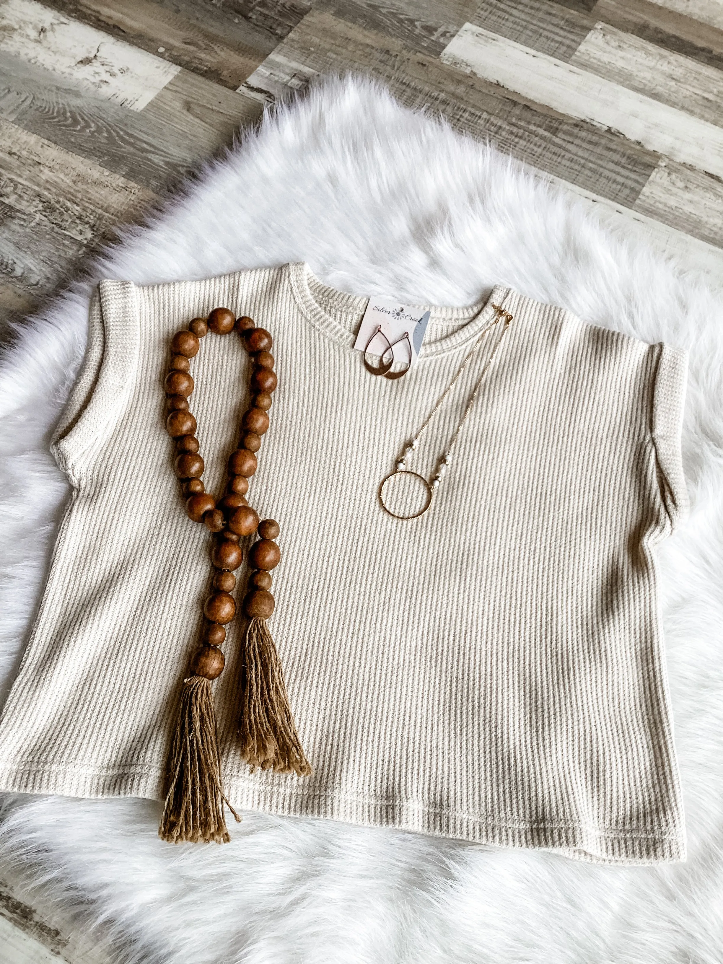 Selena Sand Beige Top
