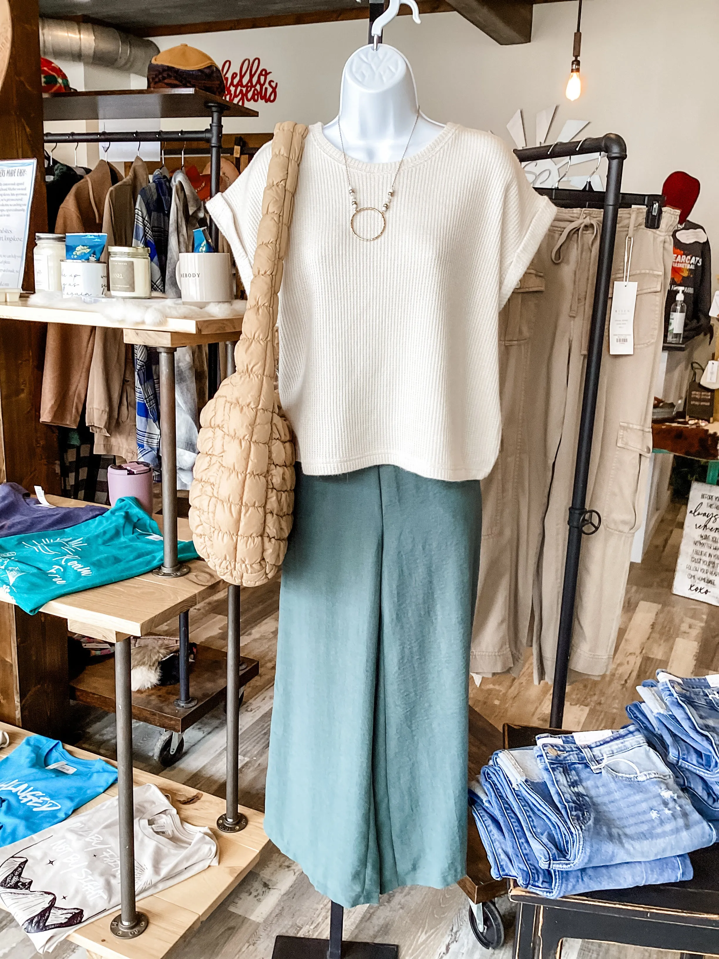 Selena Sand Beige Top