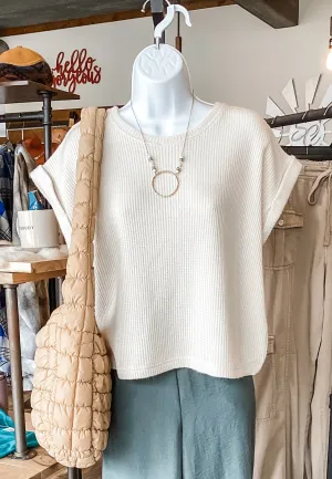Selena Sand Beige Top