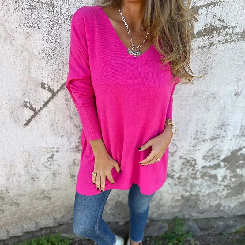 SERENA - SOFT LONG-SLEEVE KNIT BLOUSE