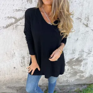 SERENA - SOFT LONG-SLEEVE KNIT BLOUSE