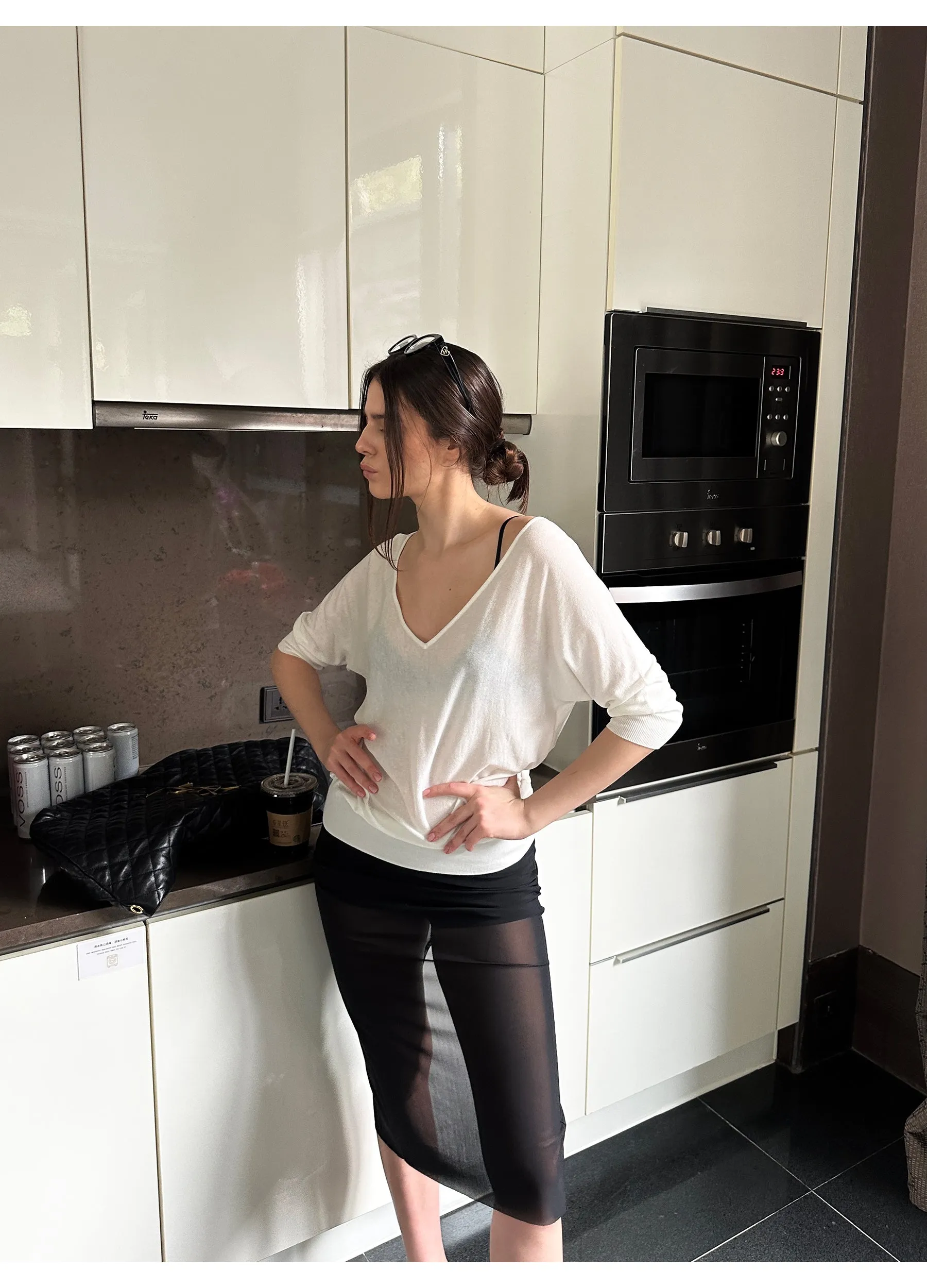 Sheer Skirt with Inner Lining