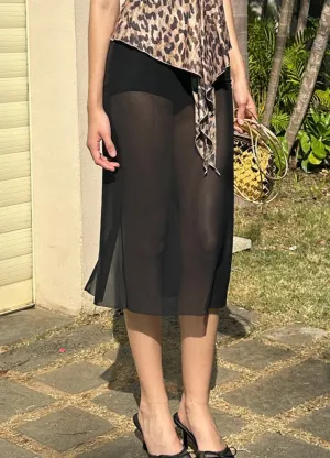 Sheer Skirt with Inner Lining