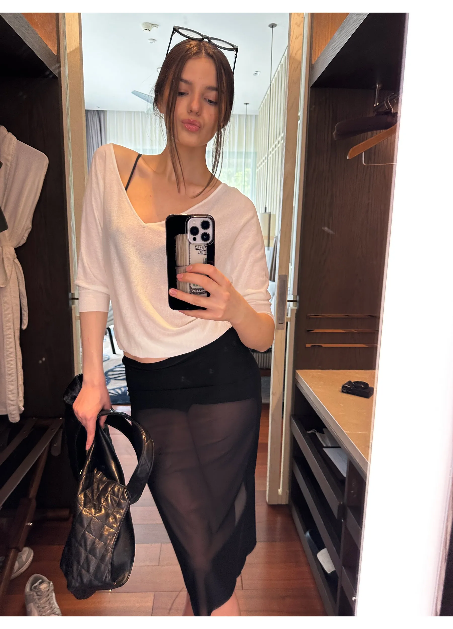 Sheer Skirt with Inner Lining