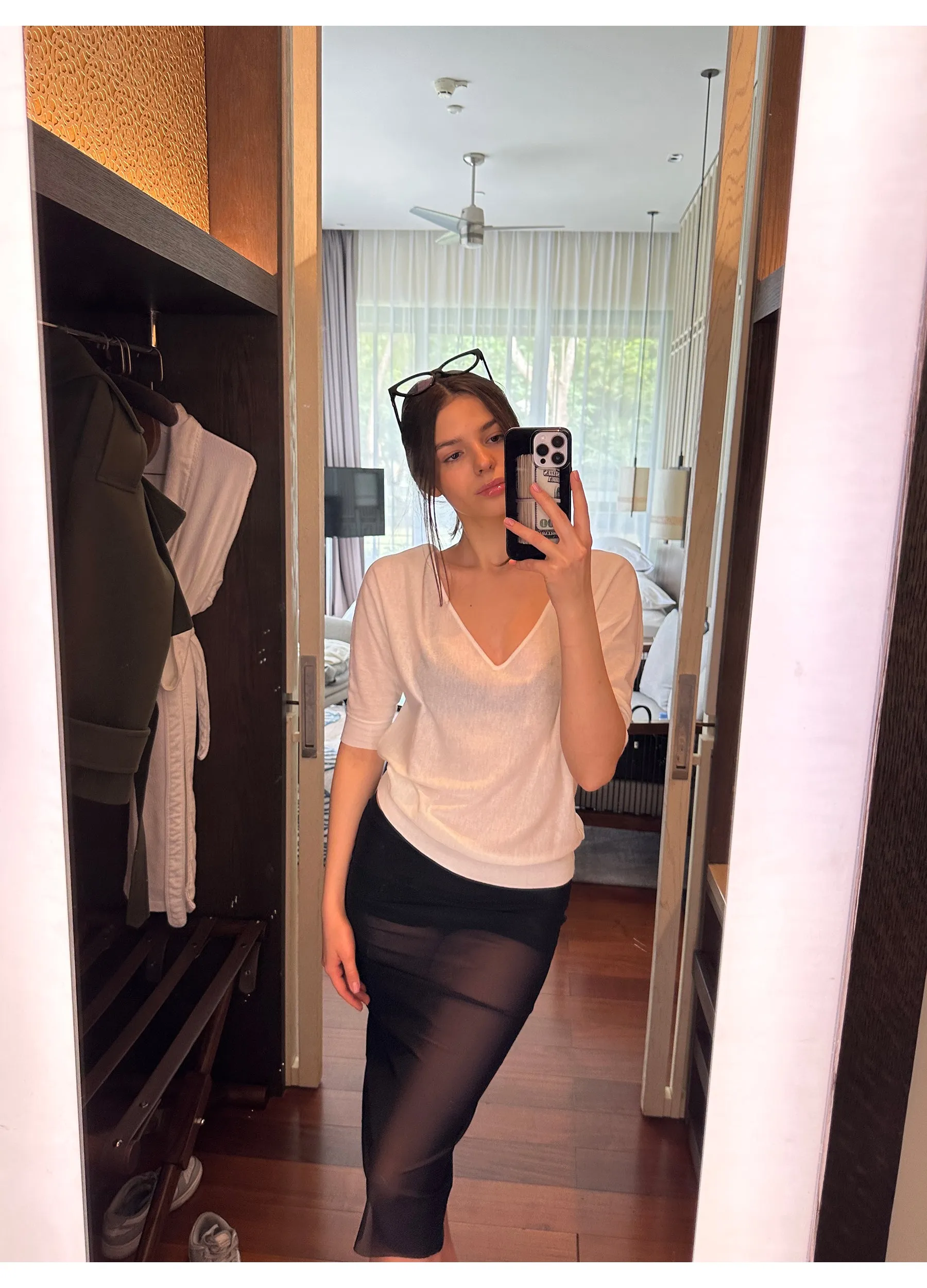Sheer Skirt with Inner Lining