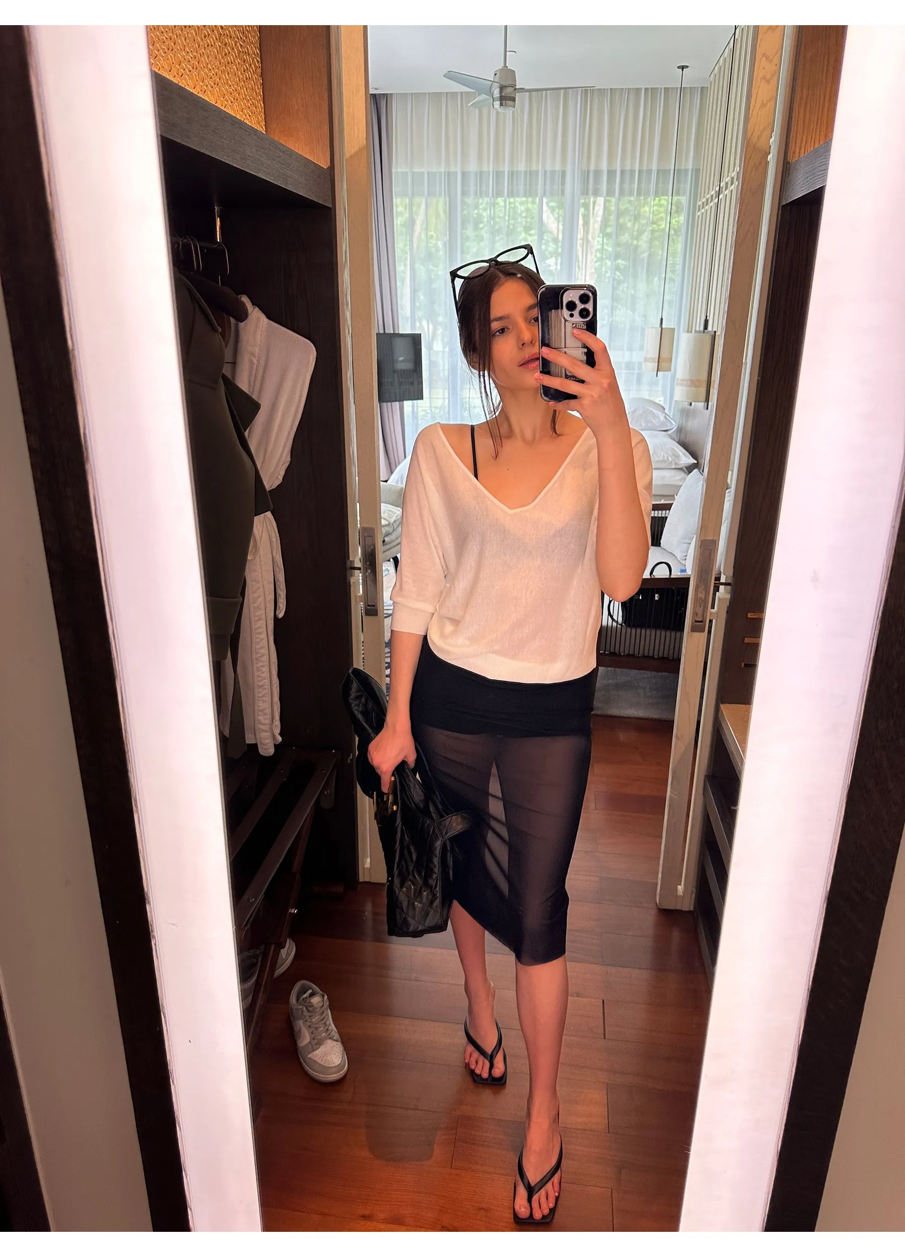 Sheer Skirt with Inner Lining