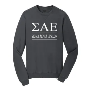Sigma Alpha Epsilon Beach Washed Crewneck Sweatshirt