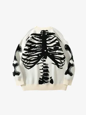 SKELETON PATTERNED SWEATER