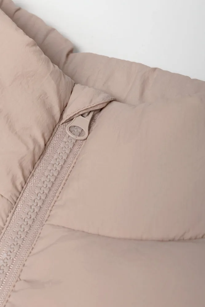 Sleeveless Jacket Natural
