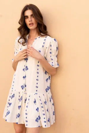Smocked Drop Mini - Wicklow Blue