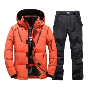 Snowboard Bibs Pants Warm Set