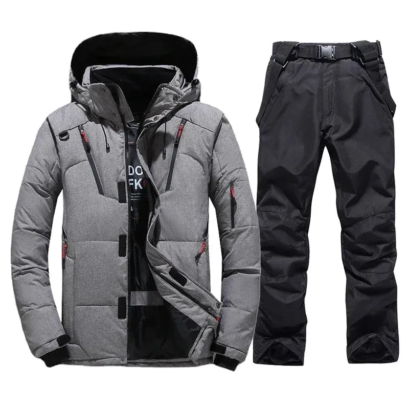 Snowboard Bibs Pants Warm Set