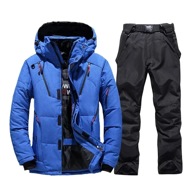 Snowboard Bibs Pants Warm Set