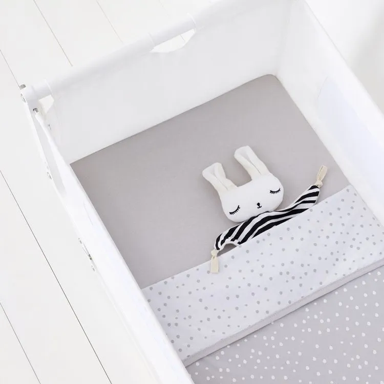 SnuzPod Crib 3 Piece Bedding Set - Grey Spots