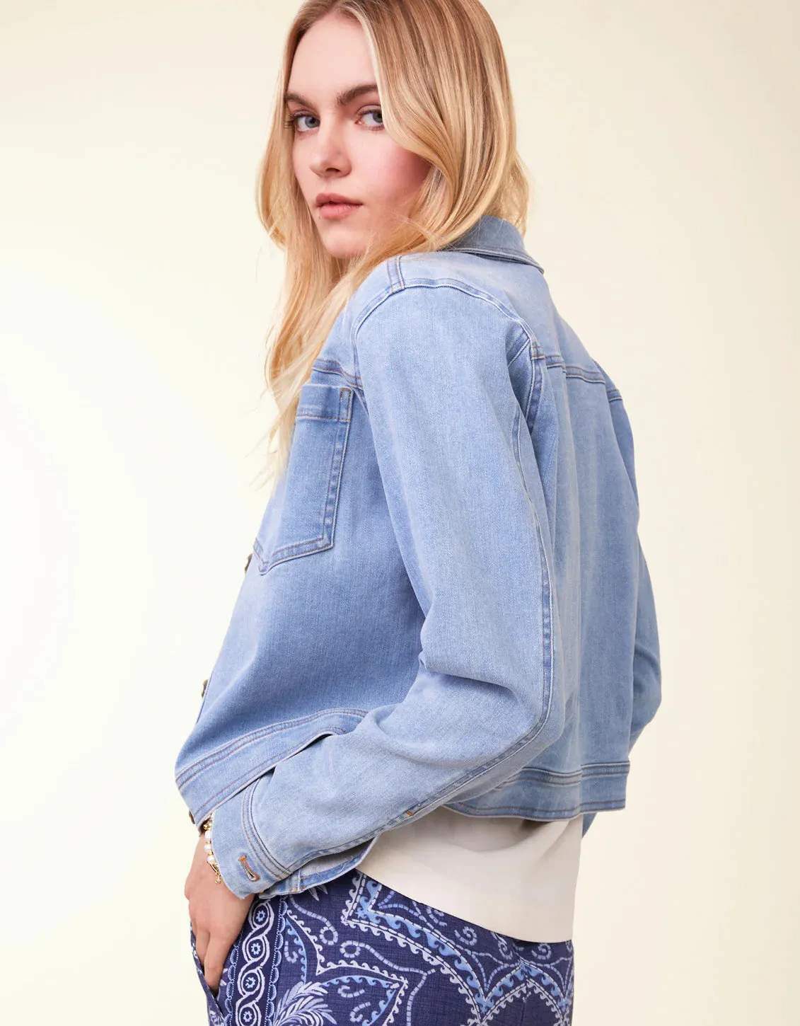 Spartina 449 Knox Denim Jacket Calibougue Wash