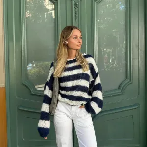 Striped Oversized Knit Sweater