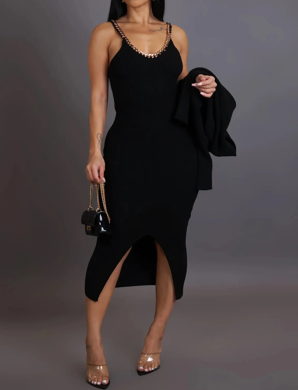 Such A Lady Sweater Dress Set
