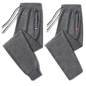Summer Fitness Sweatpants for Men - Elastic Waist Track Pants for Gym Workouts