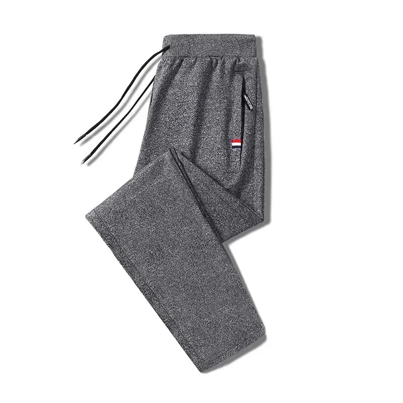 Summer Fitness Sweatpants for Men - Elastic Waist Track Pants for Gym Workouts