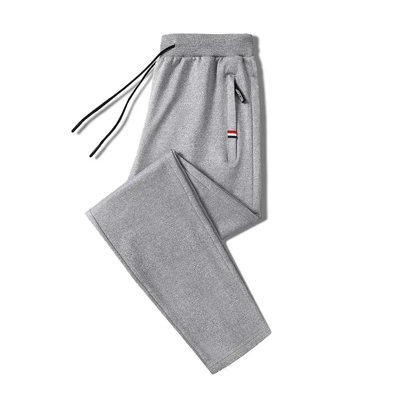 Summer Fitness Sweatpants for Men - Elastic Waist Track Pants for Gym Workouts