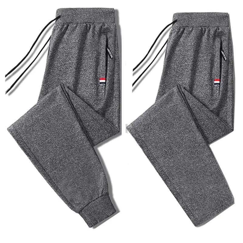 Summer Fitness Sweatpants for Men - Elastic Waist Track Pants for Gym Workouts
