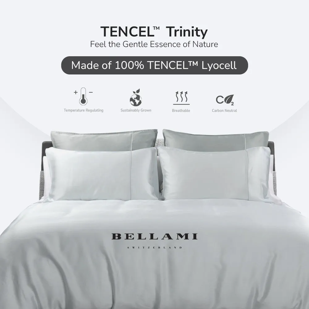 TENCEL Solid 1100tc Bed Set Nano Puzzle Mini - Blu Air