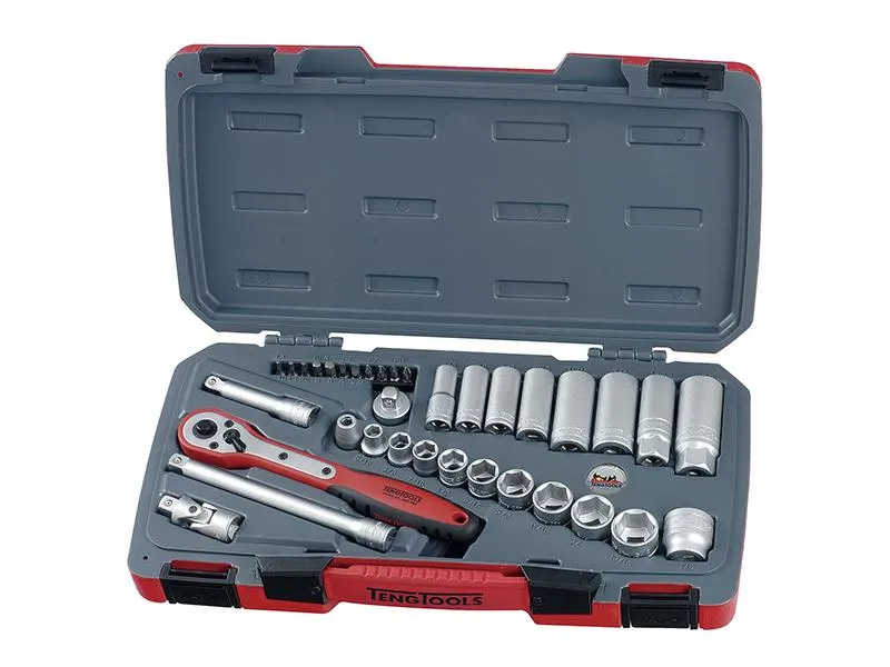 Teng T3835Af Socket Set Of 35 A/F 3/8In Drive