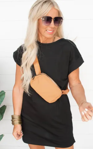 The Riley T-Shirt Dress - Black | FINAL SALE