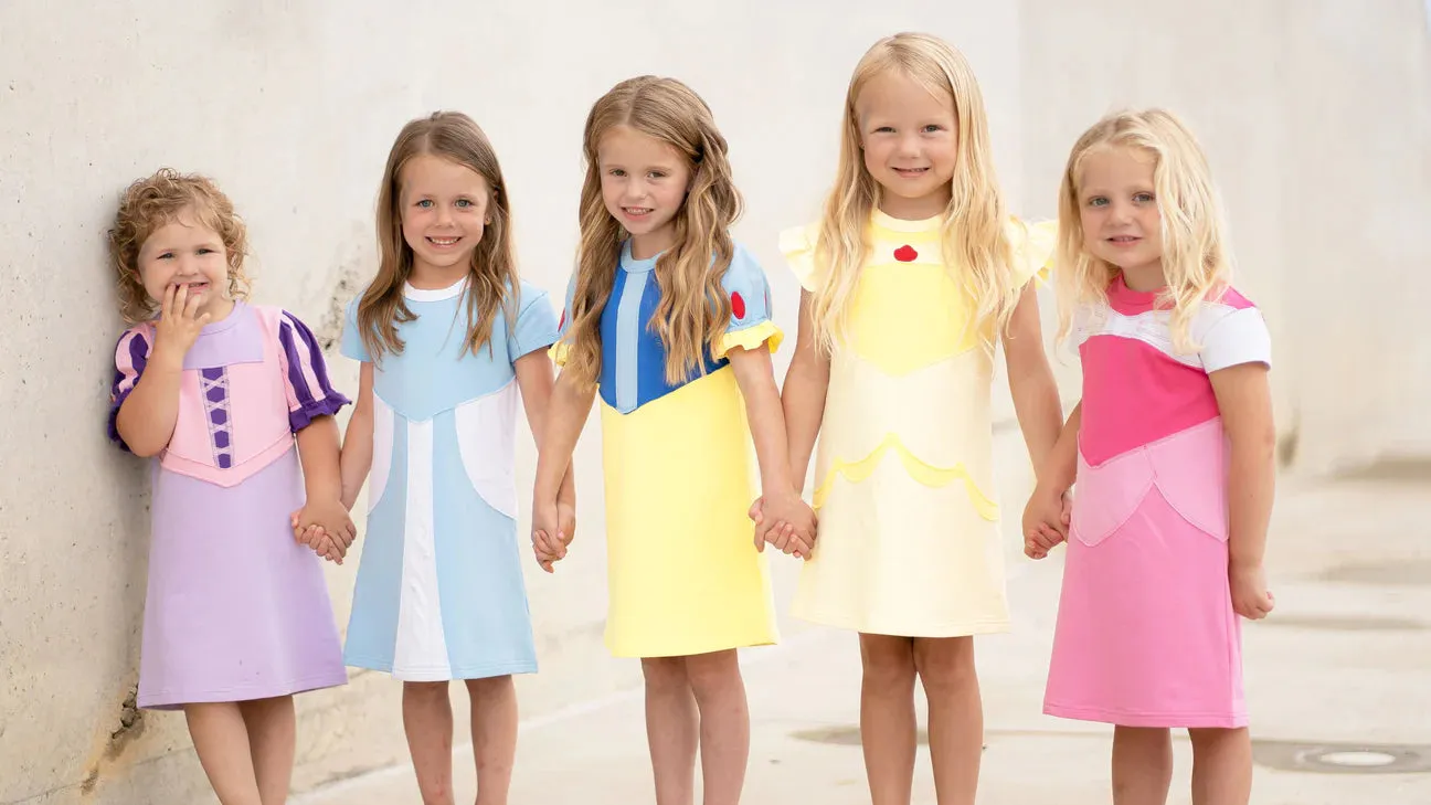 The Yellow Lamb Princess Playtime: Belle Inspired Rose Dress