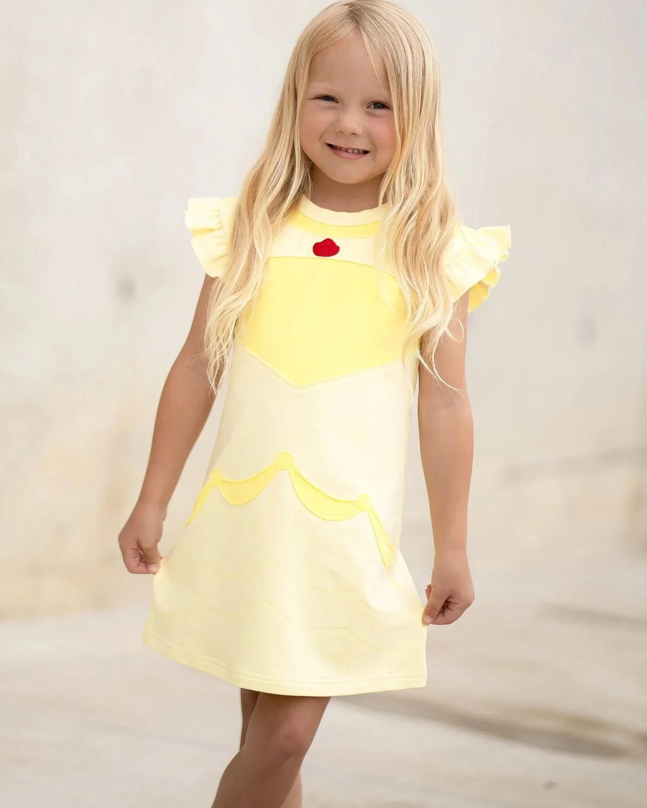 The Yellow Lamb Princess Playtime: Belle Inspired Rose Dress