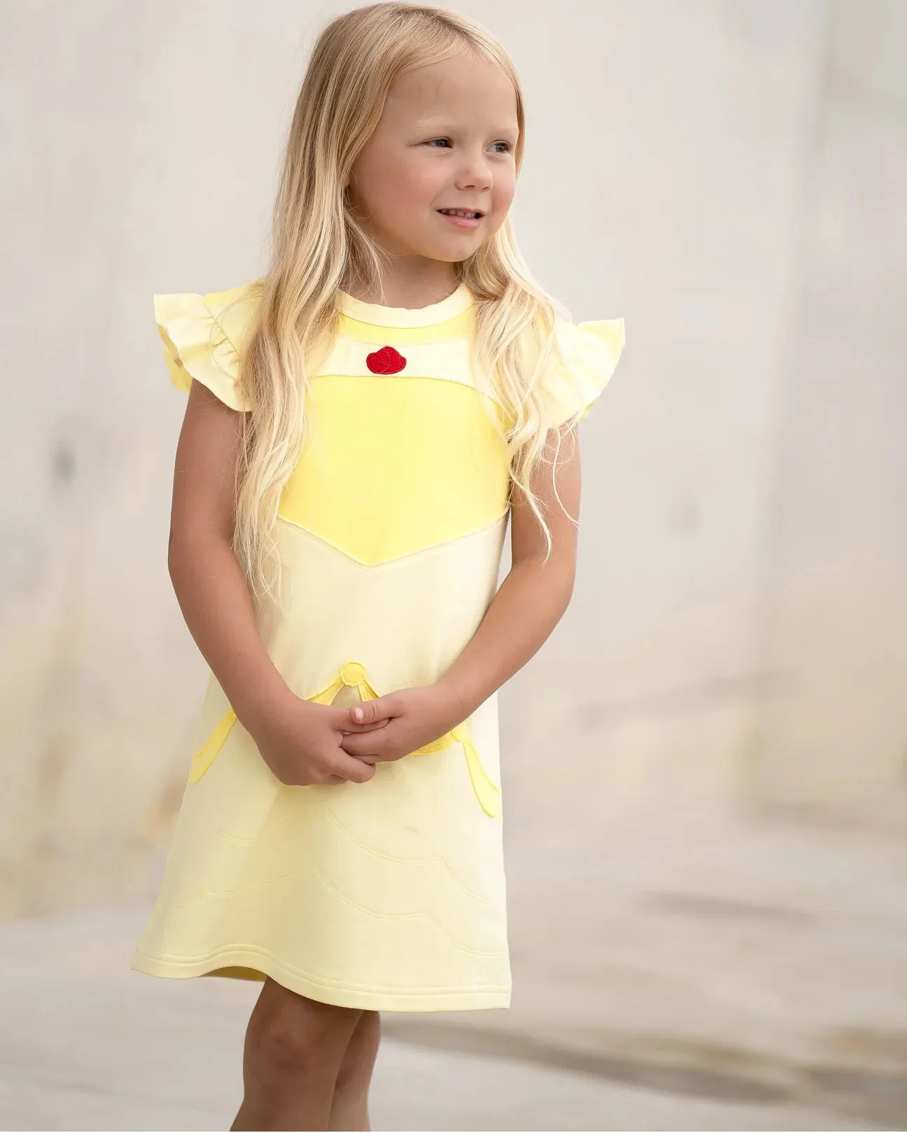 The Yellow Lamb Princess Playtime: Belle Inspired Rose Dress