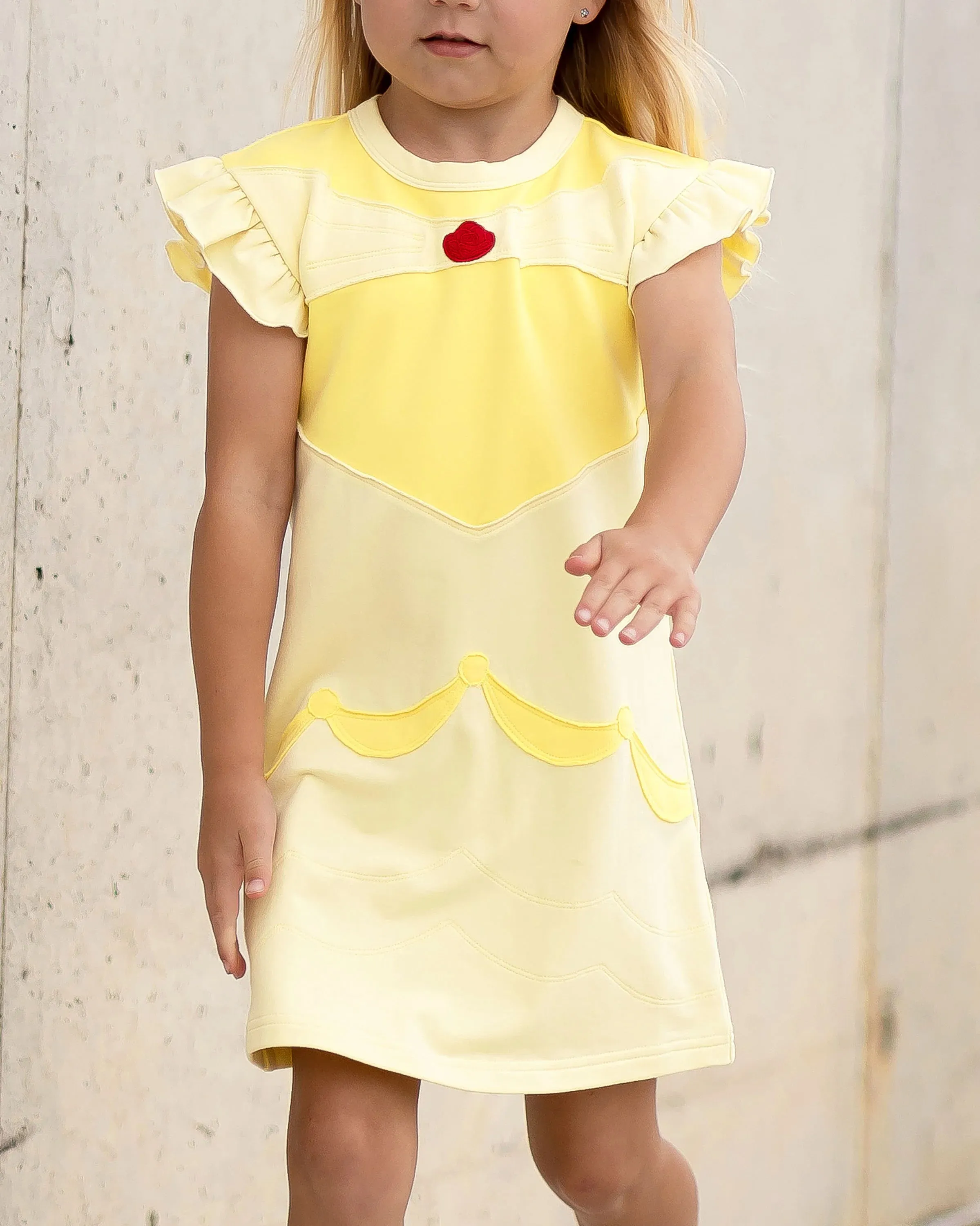 The Yellow Lamb Princess Playtime: Belle Inspired Rose Dress