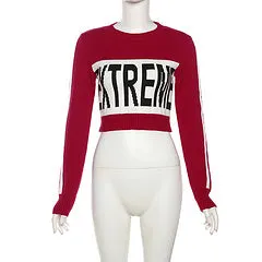 Trend knitted letter sweaters AY3327