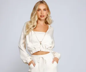 Trendsetting Babe Zip-Up Hoodie