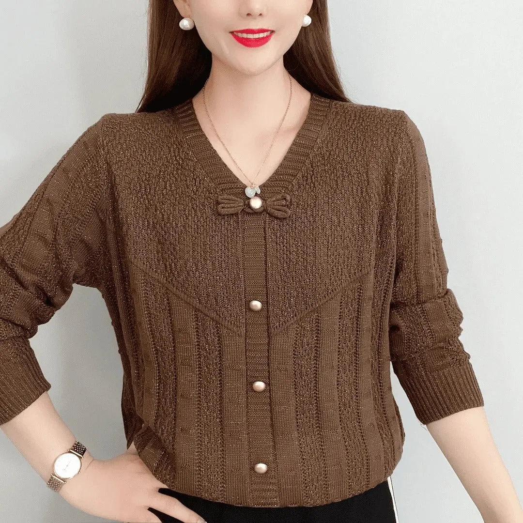 Trinidad® | Simple and versatile hollow knit sweater