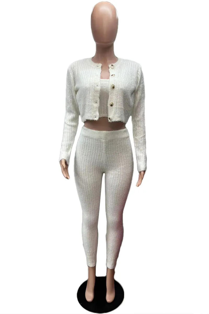 UI0381 Knitted Shirt and Leggings Set