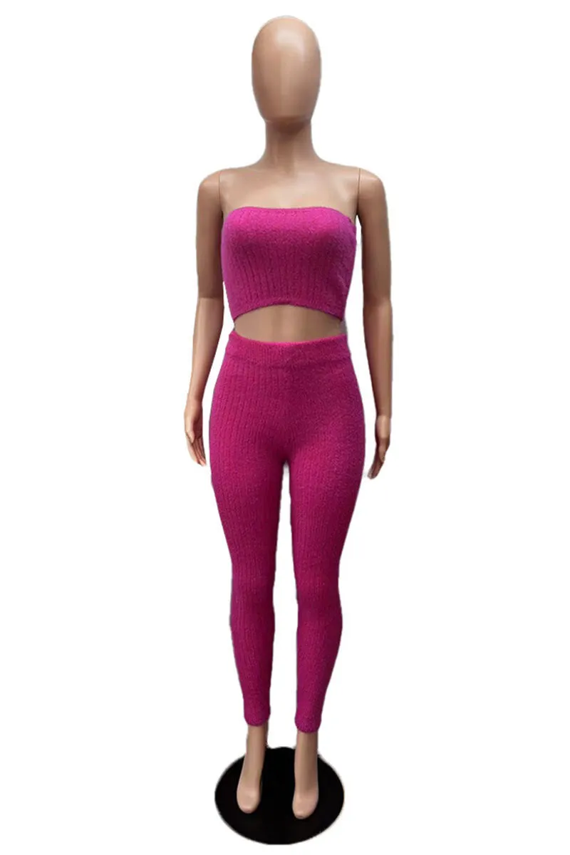 UI0381 Knitted Shirt and Leggings Set
