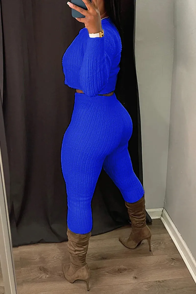 UI0381 Knitted Shirt and Leggings Set