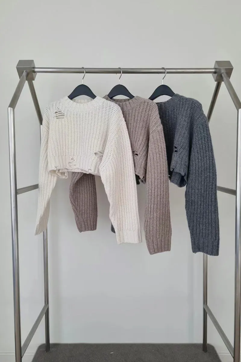 UI0407 Premium Knitted Shirt and Skirt Set