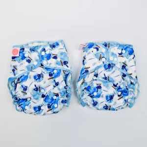 V1 Hybrid Fitted Nappy Cover| Raining Wren