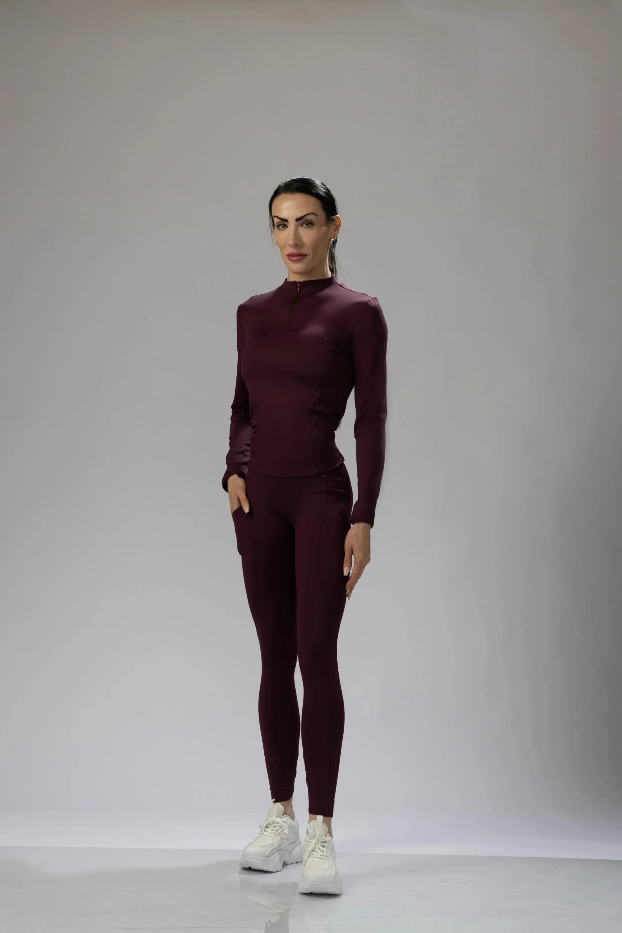 Velocity Quarter-Zip Mesh Performance Top
