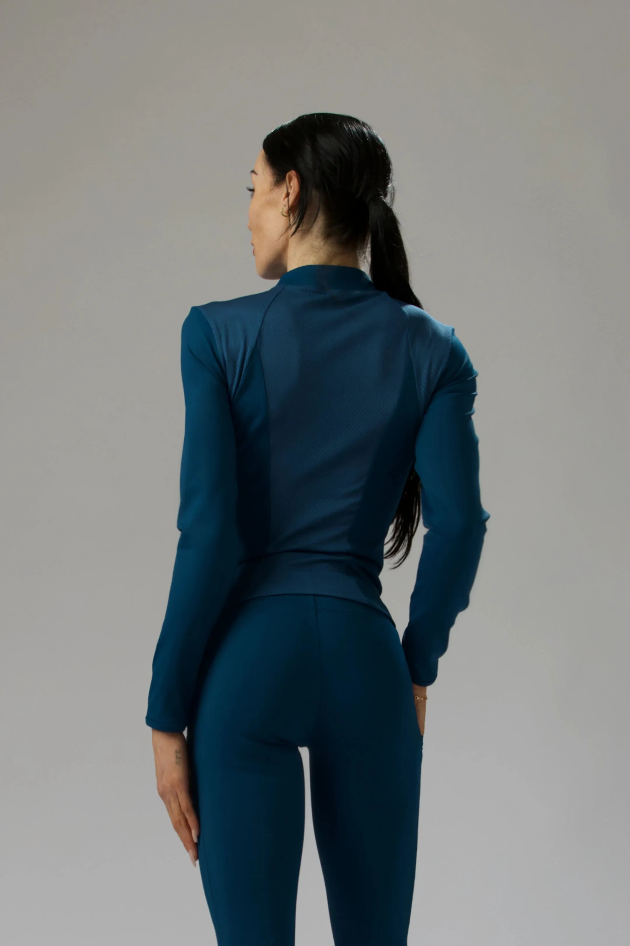 Velocity Quarter-Zip Mesh Performance Top