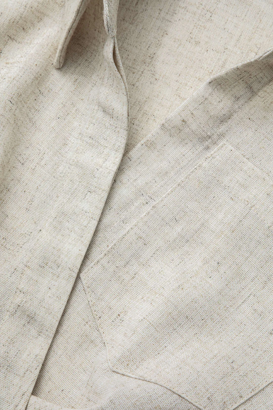 Victoria - Elegant Cross Detail Woman's Linen Crop Shirt