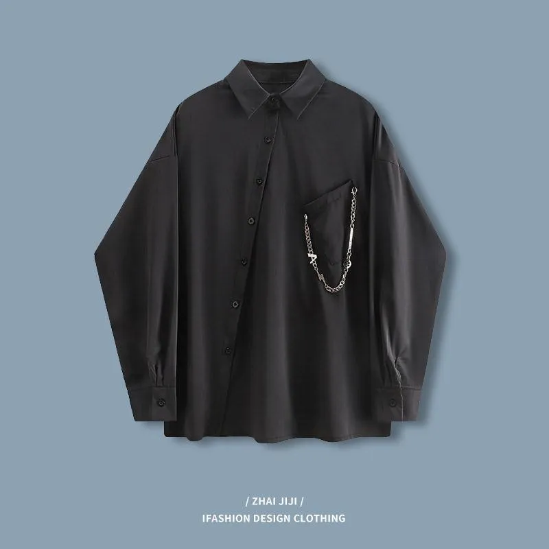 Vintage Black Gothic Blouse - Casual Shirt Style for Women