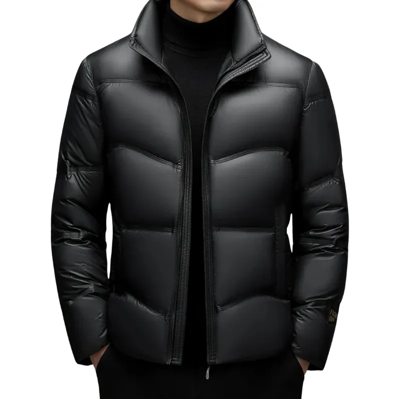 Warm winter down jacket for men